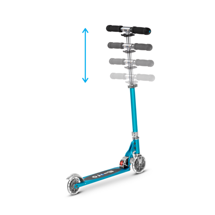 Micro Sprite LED Ocean Blue (5y+) 2-wheel foldable scooter