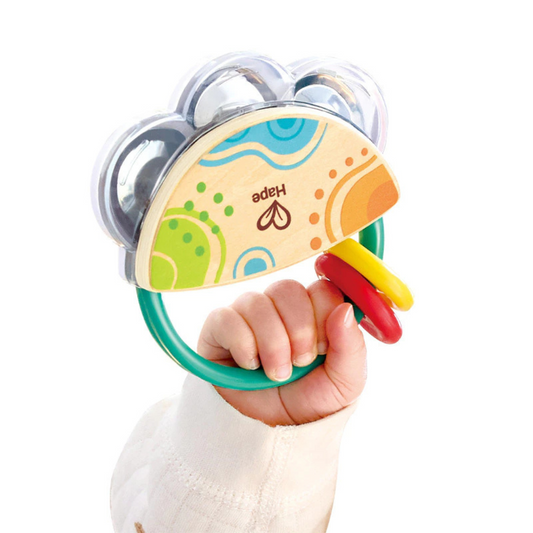 Hape 0128 Tiny Tambourine Rattle (3-12m)