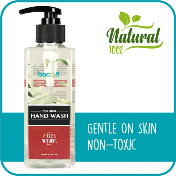 Bacoff Natural Alcohol Free Hand Wash Gel Mandarin & Mint (300ml)