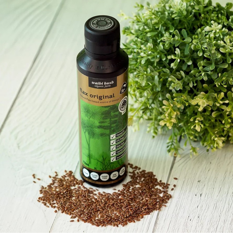 Waihi Bush Flax Original Flaxseed Oil 250ml Org C/P