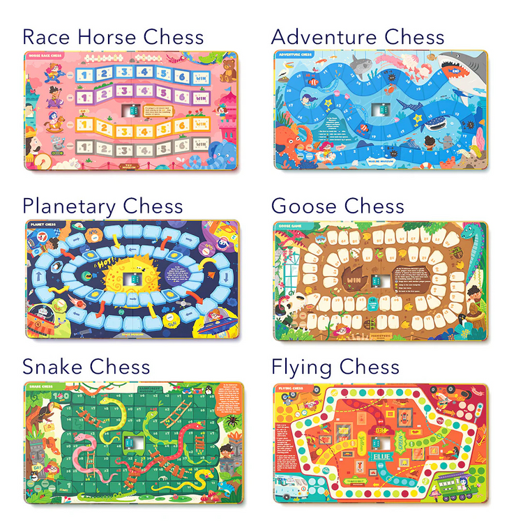mideer 6-in-1 Portable Board Game Book - Museum Adventures (3Y+)