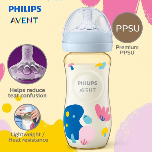 Philips Avent Natural PPSU Baby Bottle 3m+ (11oz/330ml) SCY946/01 (1Pc)