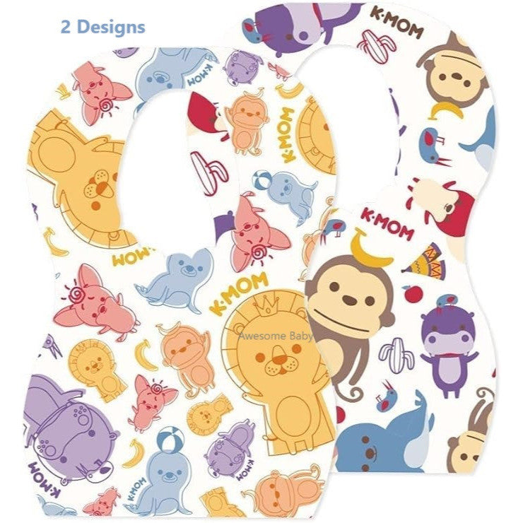 K-Mom Disposable Baby Bib (Velcro Type) - 6m+