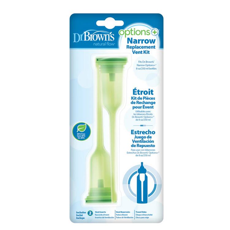 Dr Brown's Options+ Baby Bottle Replacement Vent Kit (2 Reservoirs, 2 Inserts)