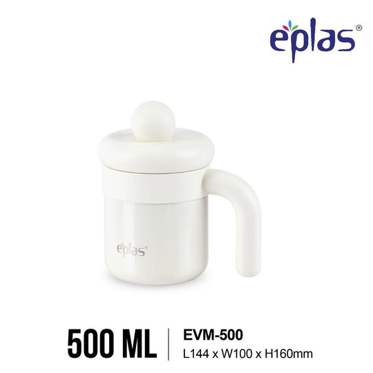 EE JIA Eplas Vacuum Macaron Hand Mug 500ml (EVM-500) (Random Colour)