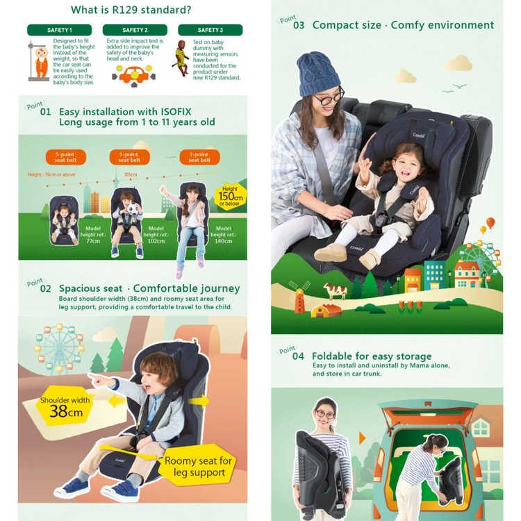 Combi Joytrip Advance ISOFIX EG Car Seat (15months - 11years old)