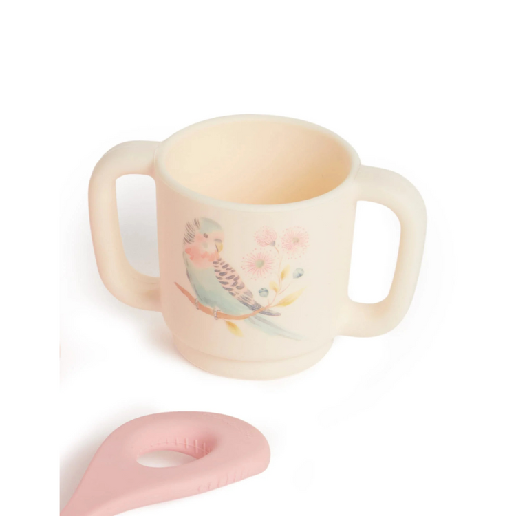 Purebaby Organic Aviary Garden Silicone Feeding Set