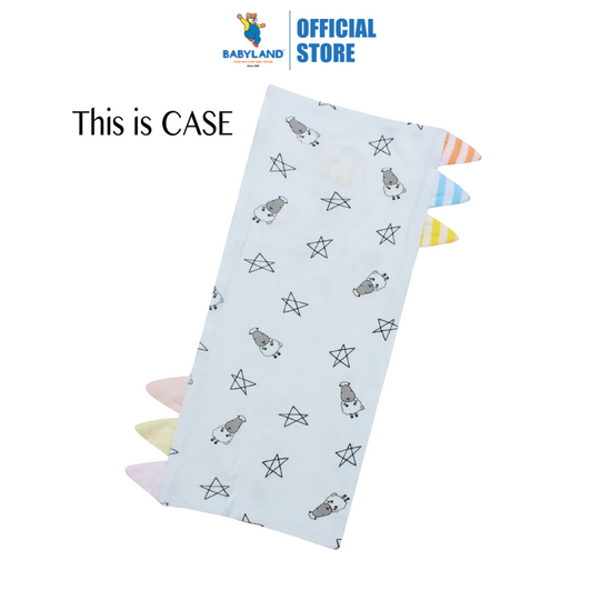 Baa Baa Sheepz Bed-Time Buddy Case Small Star & Sheepz Blue with Color & Stripe tag