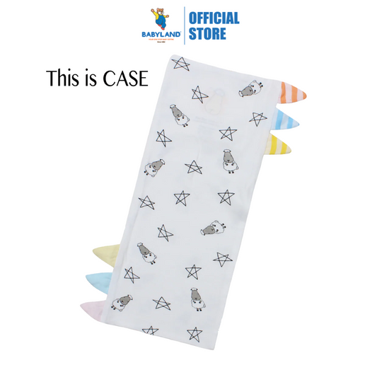 Baa Baa Sheepz Bed-Time Buddy Case Small Star & Sheepz White with Color & Stripe tag