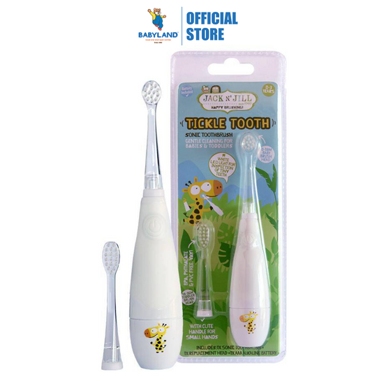 Jack N Jill Tickle Sonic Electric Toothbrush + Replacement Head (0-6yrs)