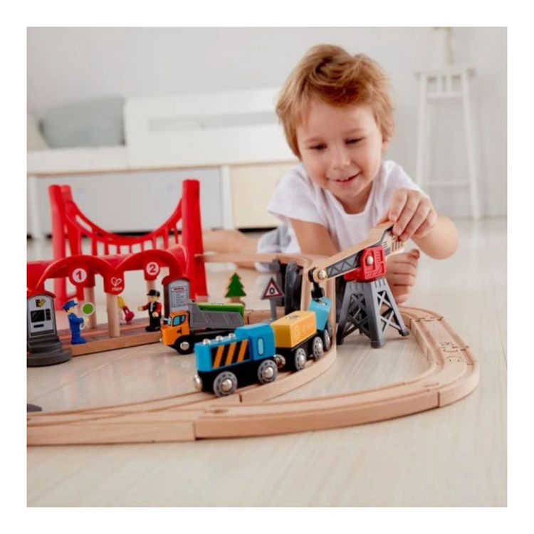Hape Busy City Rail Set (3Y+)