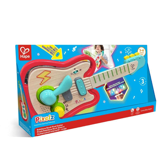 Hape 0649 Rainbow Rock Pixel Guitar (3-6yrs)