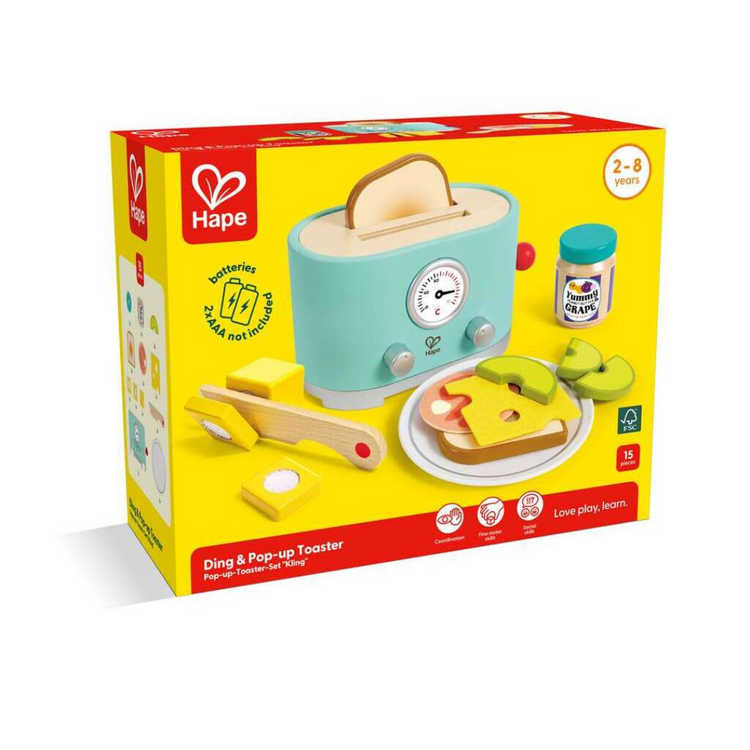 Hape 3215 Ding & Pop-up Toaster (2Y+)