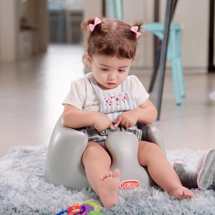 Nuby Floor Seat - Grey 4m+