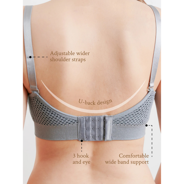 Bmama Support Sport Bra Handsfree Pumping and Nursing Bra - Black