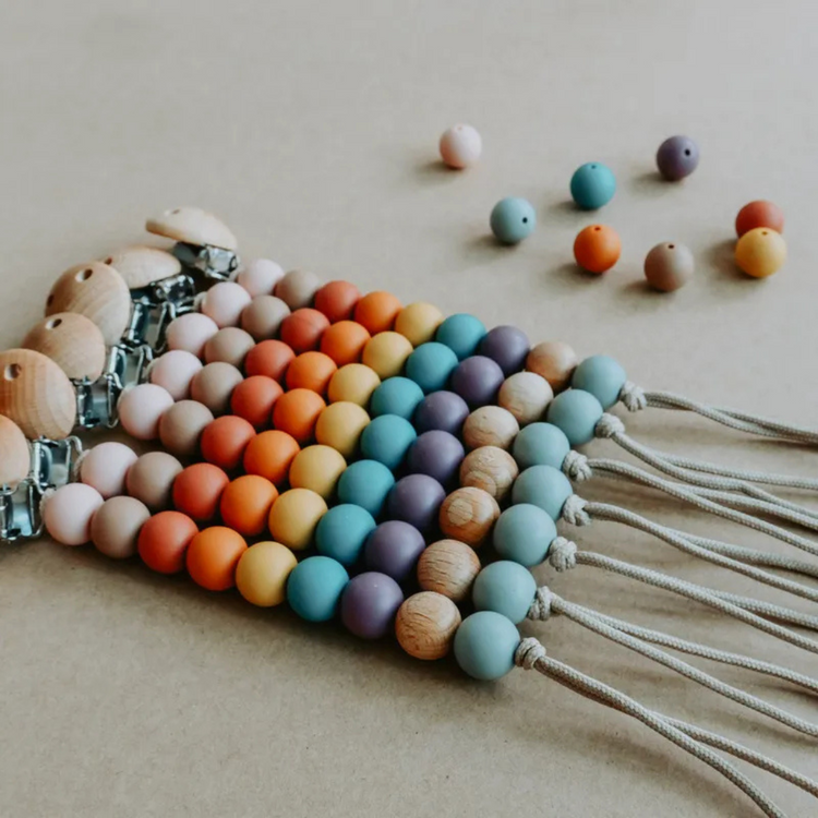 Mils and Key Iris Pacifier Clips - Multiple Color (0m+)