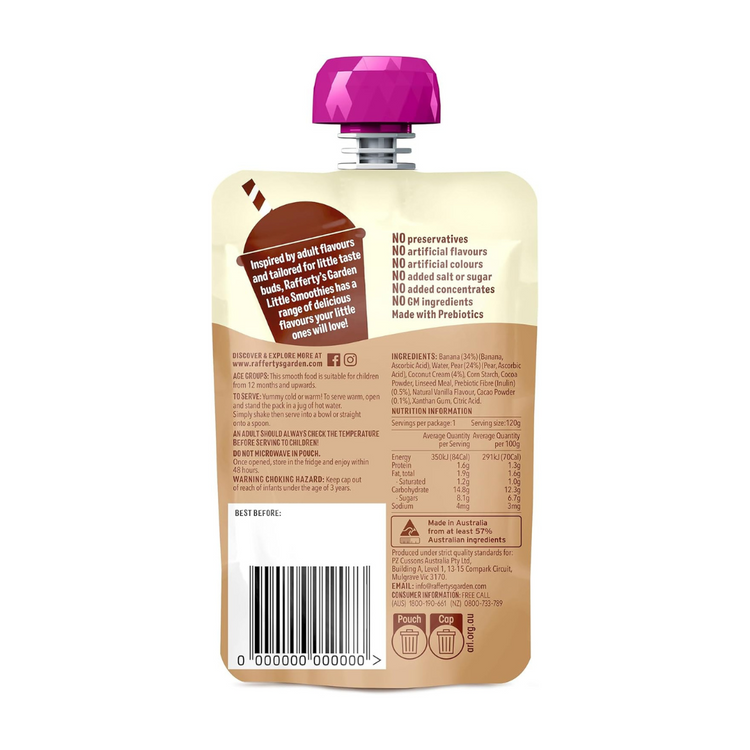Rafferty's Garden Little Smoothies Coconut 120g