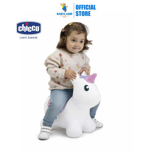 Chicco Inflatable Unicorn Bouncer | Suitable from Ages 6m - 36m