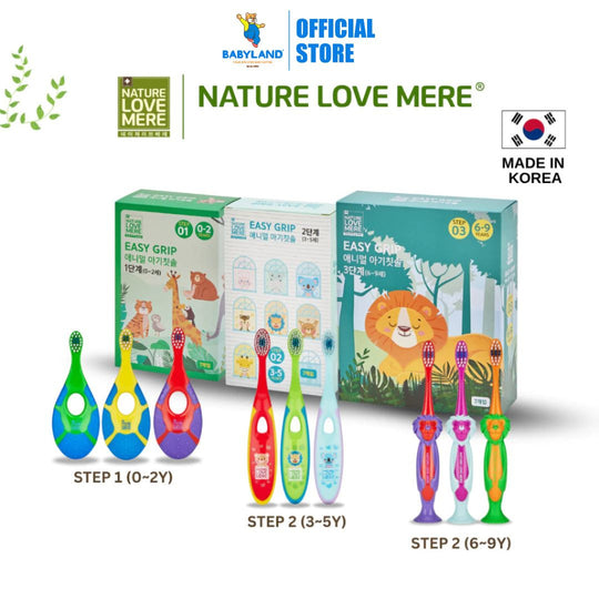 NATURE LOVE MERE Easy Grip Toothbrush 1pc (Random Design)