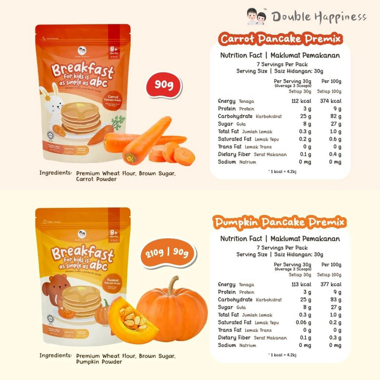 Double Happiness Baby Food Veggie Pancake Premix (8m+)