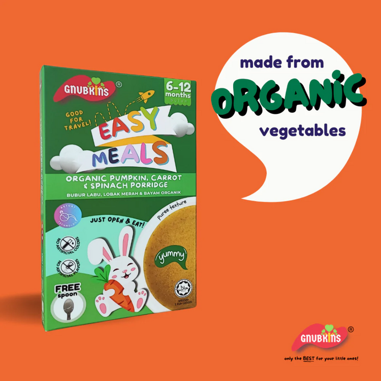 Little Baby Grains Easy Meals - Organic Pumpkin, Carrot & Spinach Porridge (6-12m)