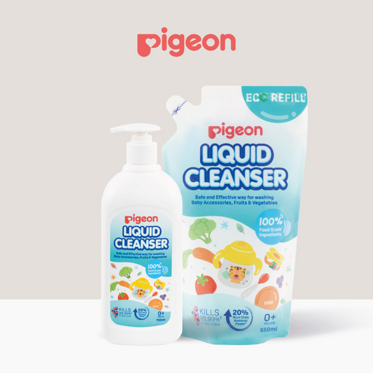 Pigeon Liquid Cleanser Pack (700ml Pump + 650ml Refill)