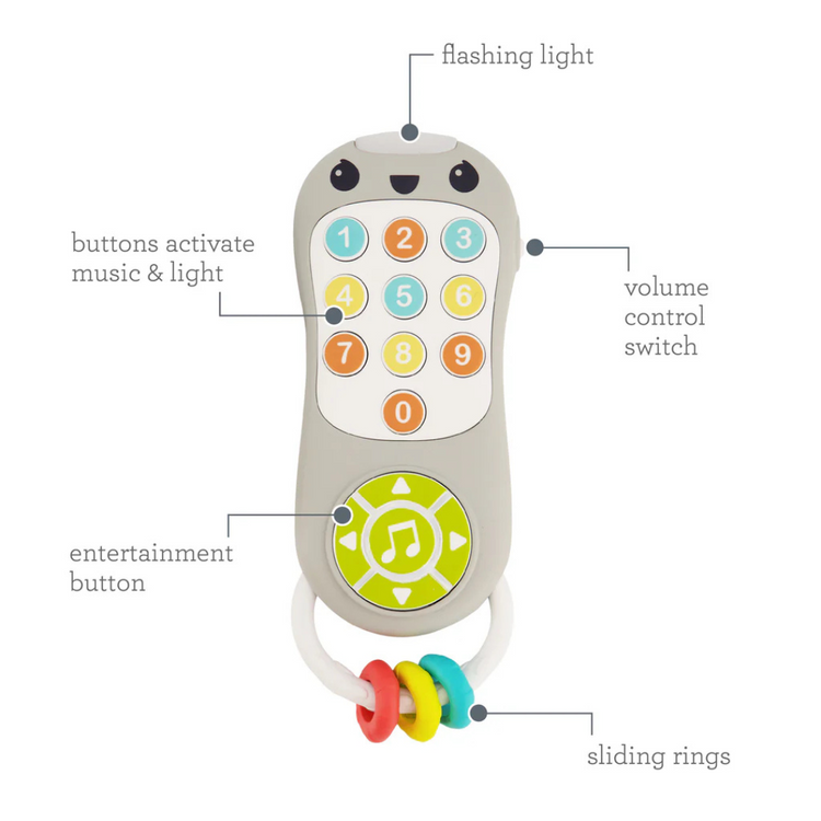 Infantino Music & Light Pretend Remote Control (6m+)