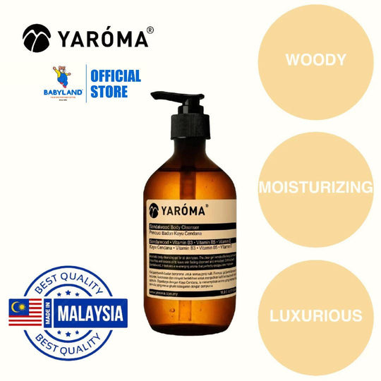 Yaroma Sandalwood Body Cleanser 500 mL | Nourishing Luxury Shower Gel