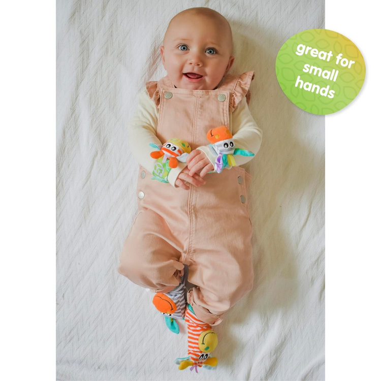 Playgro 0188406 Jungle Wrist Rattle & Foot Finder (0m+)
