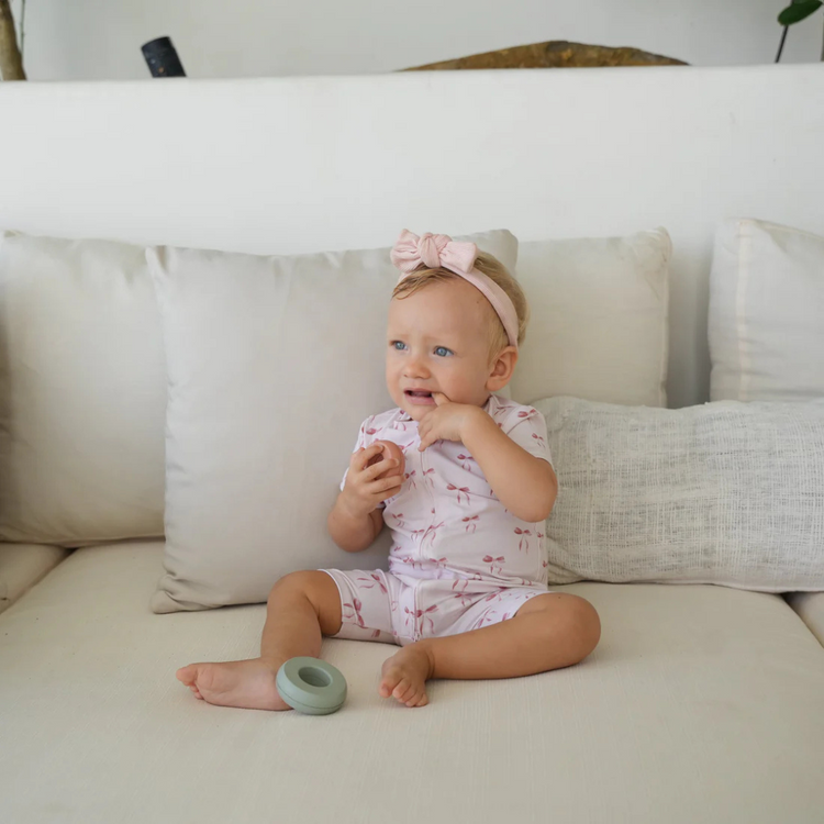Joey & Mom Zipper Bamboo Romper