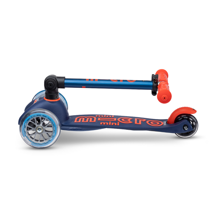 Micro Mini Deluxe Foldable Scooter-Navy Blue (2-5yrs)