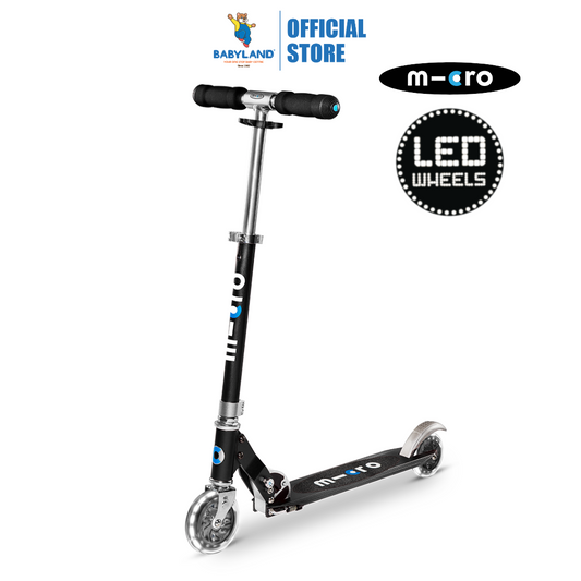 Micro Sprite LED Black (5Y+) 2-wheel foldable scooter