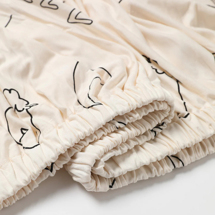 Baa Baa Sheepz Bamboo Mattress Sheet - Fits 60x120cm, 70x140cm and 70x130cm mattresses