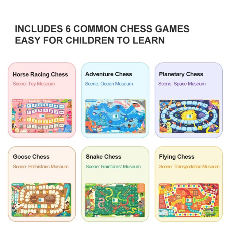 mideer 6-in-1 Portable Board Game Book - Museum Adventures (3Y+)