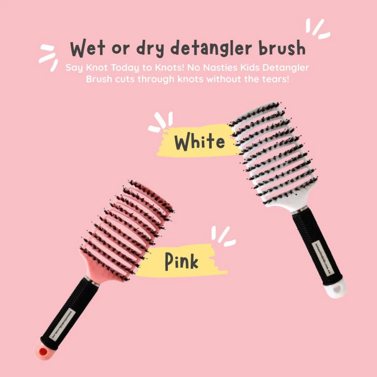 No Nasties Kids Detangler Brush, ๐ฉ๐ฒ๐ด๐ฎ๐ป-๐๐ฟ๐ถ๐ฒ๐ป๐ฑ๐น๐, Cuts Through Knots