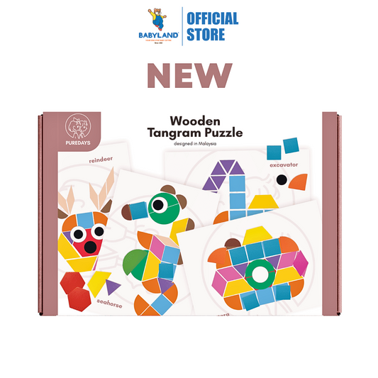 PureDays Wooden Tangram Puzzle (2Y+)