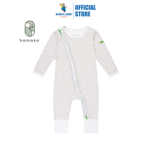 Hamako Tencel Baby Kids Jippa Suit Stary Gingham
