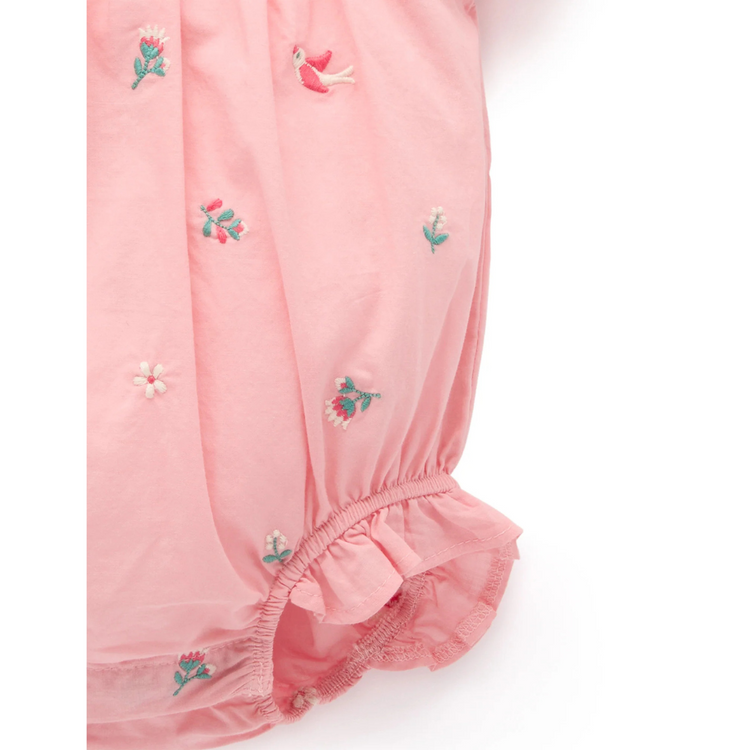 Purebaby Organic Swallow Broderie Swallow Embroidered Bodysuit