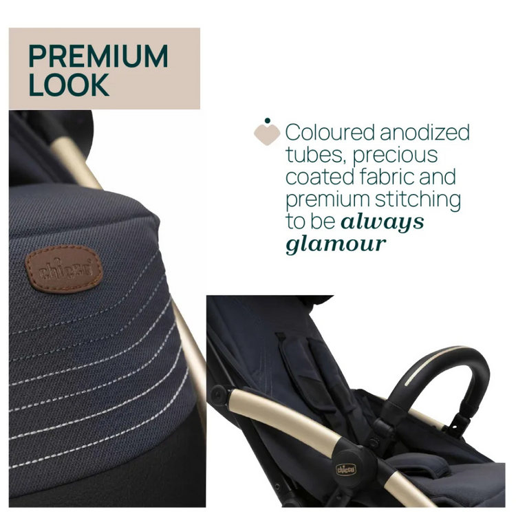 Chicco Goody XPlus Auto Fold Stroller - Dark Shadow (Newborn up to 22kg)