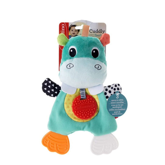 Infantino Cuddly Teether - Hippo (0m+)