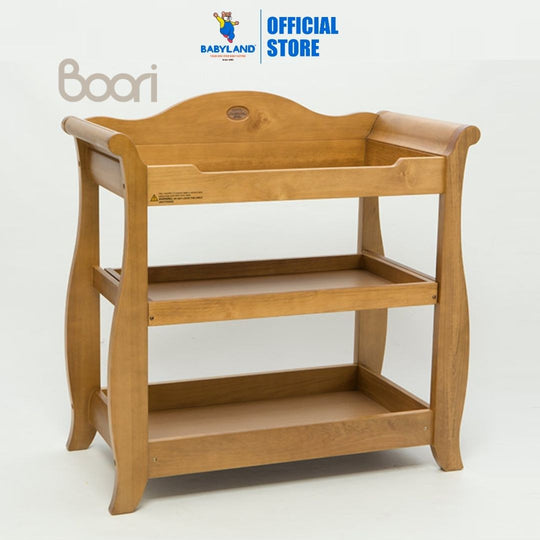Boori Sleigh Changer 3 Tiers - Heritage Teak (0-3 Years)