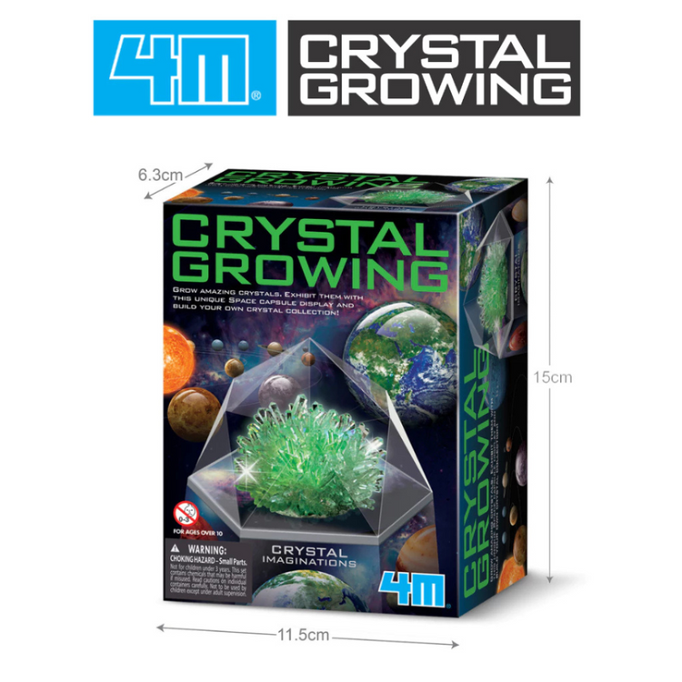 4M Crystal Growing - Crystal Imaginations Green (New Version) (10Y+)