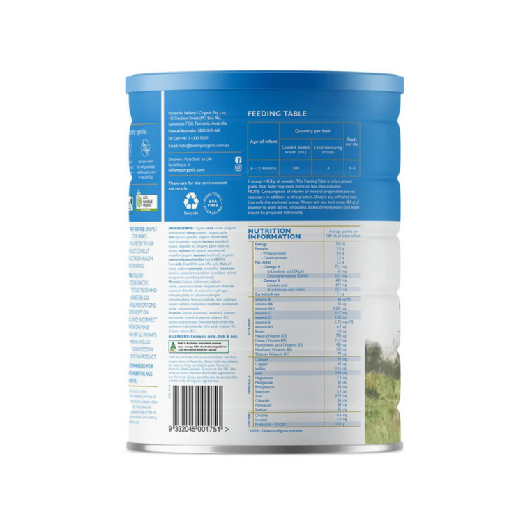 Bellamy's Organic EQUINOX Follow-Up Formula Step 2 (900g) (6-12 months)