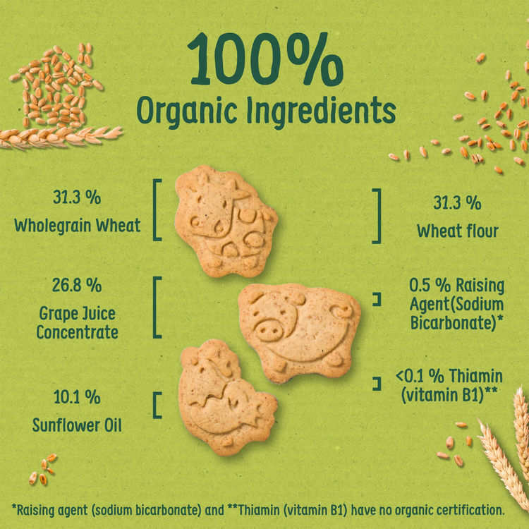 Organix Goodies Farm Animal Biscuits 100g
