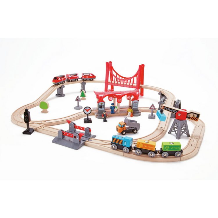 Hape Busy City Rail Set (3Y+)