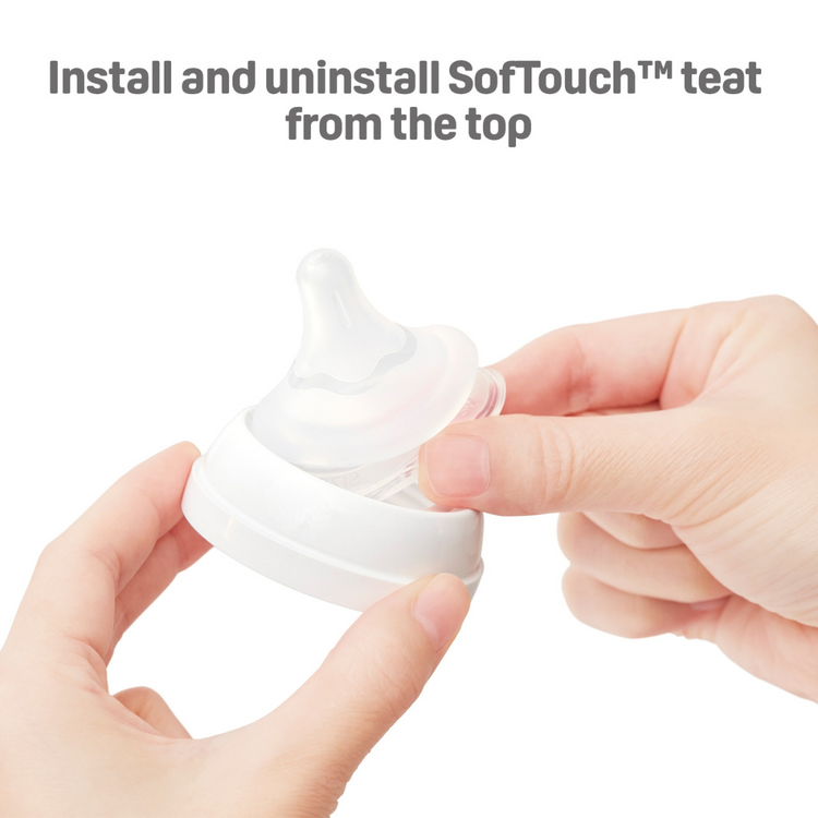 Pigeon SofTouch Wide Neck Latch-On Teat SS/S/M/L/LL/LLL