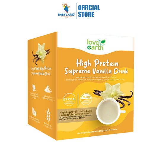 Love Earth High Protein Supreme Vanilla Drink 350g (35g x 10 Sachets)