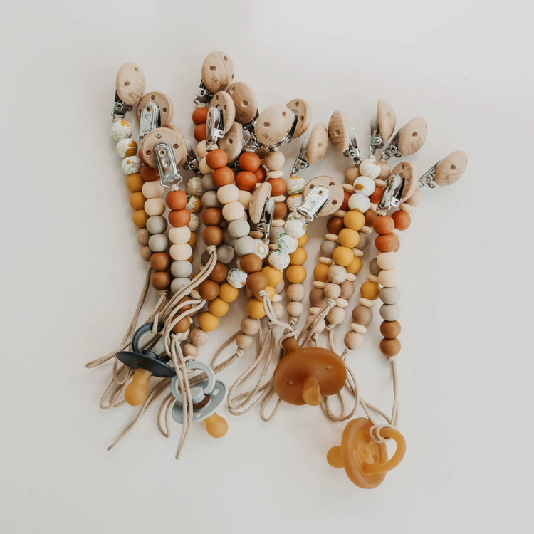 Mils and Key Dhalia Pacifier Clips - Multiple Color (0m+)
