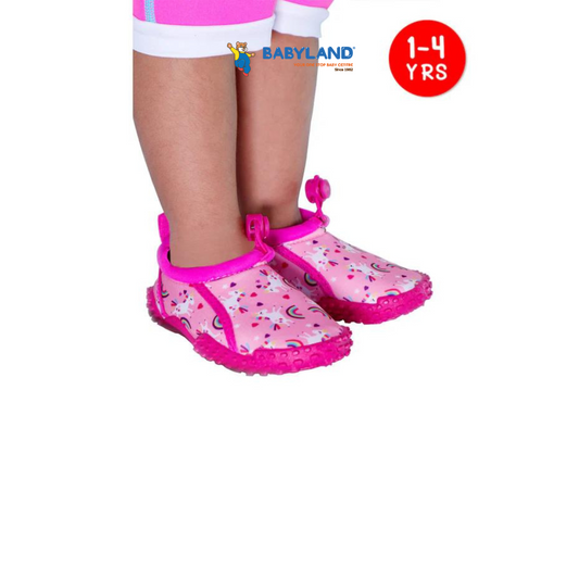 Cheekaaboo Toddler's Aqua Beach Shoes - Pink/ Unicorn