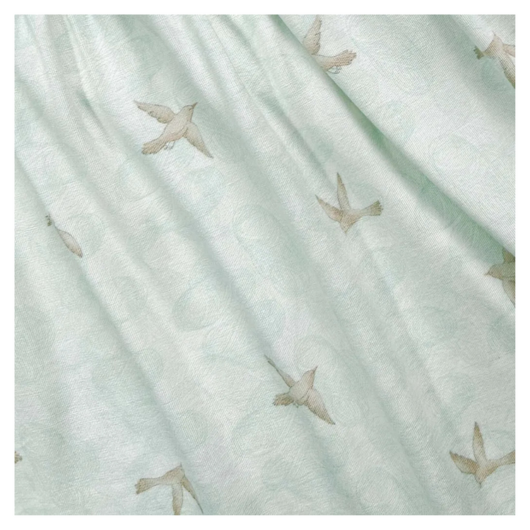 Hamako Tencel Baby Kids Frill Dress Whispering Wings